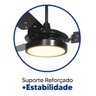 Ventilador de Teto Valen com Led Branco Quente Motor Grande Potente - 3