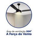 Ver imagem 4 de Ventilador de Teto Valen com Led Branco Quente Motor Grande Potente