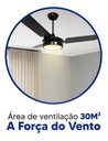 Ver imagem 4 de Ventilador de Teto Valen com Led Branco Quente Motor Grande Potente