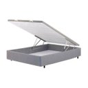 Ver imagem 2 de Cama Box Baú Viuvo Suede (1.28x188) - Cinzachumbo