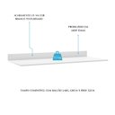 Ver imagem 3 de Tampo para Balcão de Cozinha 120cm Menu Móveis Branco