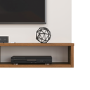 Ver imagem 4 de Painel Tv Sala até 60 Polegadas Ripado Freijó/off White Bento - Dj