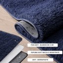 Ver imagem 2 de Jogo Tapete Passadeira Quarto 2 Uni 50 X 140 Cm Cinza