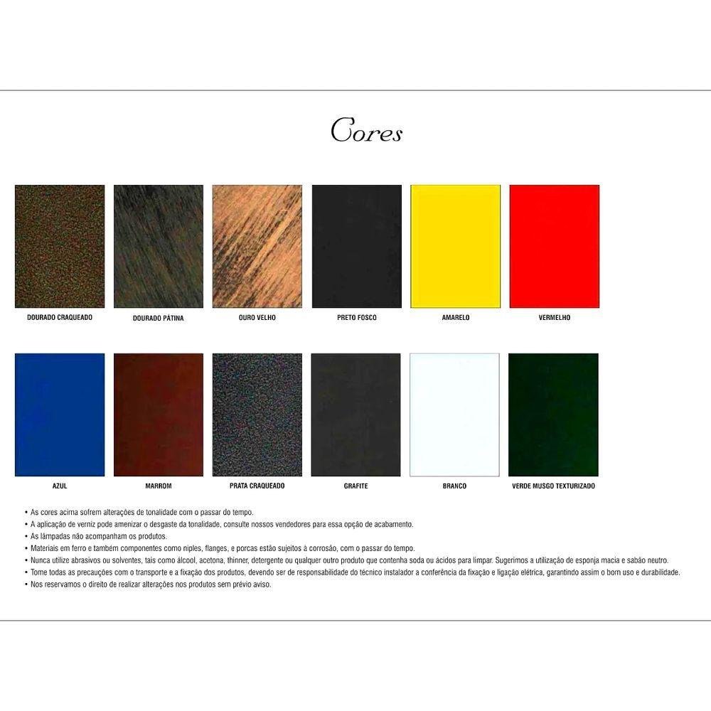 Poste Colonial de Jardim Ravena Led Alumínio Fundido 328cm - 2