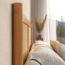 Ver imagem 6 de Cabeceira de Madeira Queen para Cama Box 168 cm Rattan Palhinha Freijó Cefira Idimex