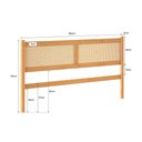 Ver imagem 5 de Cabeceira de Madeira Queen para Cama Box 168 cm Rattan Palhinha Freijó Cefira Idimex