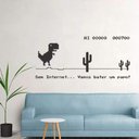 Ver imagem 1 de Adesivo Decorativo Frase Dinossauro Google-Medio 75x34cm