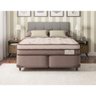 Cama Box King Size + Colchão New Magestic com Molas Ensacadas 68x193x203 cm Ortobom - 1