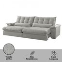 Ver imagem 4 de Sofá Classic Linho 02 Módulos 100 Cm B25 Meu Sofá Online