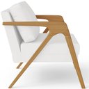 Ver imagem 6 de Poltrona Decorativa Para Sala Estar Pietra Com Estrutura De Madeira L02 Corano Branco - Lyam Decor