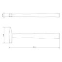 Ver imagem 3 de Martelo Pena 800 G Tramontina Basic com Cabo em Madeira Envernizada Tramontina