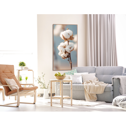 Quadro Decorativo Flor de Algodão