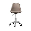 Ver imagem 6 de Kit 2 Cadeiras Office com Rodizio Giratória Saarinen - Bege + E-book