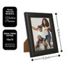 Porta Retrato Moldura Madeira Preto Fosco Black Prime Classic 10x15 - 4