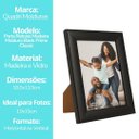 Ver imagem 6 de Porta Retrato Moldura Madeira Preto Fosco Black Prime Classic 10x15
