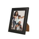 Ver imagem 1 de Porta Retrato Moldura Madeira Preto Fosco Black Prime Classic 10x15