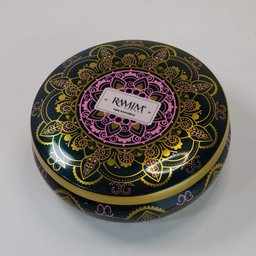 Vela Aromática Premium Lata Preta Mandala - Escolha o Aroma - 2