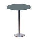 Ver imagem 1 de Mesa Pisa Beta Bistrô Fratini 107,50cm (a) Disco Redondo Inox Tampo Mdp Redondo Grafito 70cm (l)