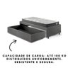 Base Box Cama Solteirão Sapateira Courino Linho Cinza e Colchão Adapto Ecoflex 96x203 - 11