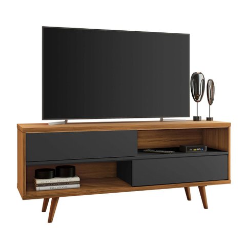 Rack Bancada NT 1180 Freijó com Preto - Notável