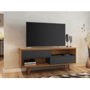 Ver imagem 2 de Rack Bancada NT 1180 Freijó com Preto - Notável