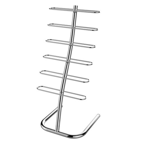 Revisteiro de Chão Luxo Cromado - Flape