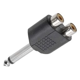 Adaptador Femea Rca Dupla para Plug P10 Mono - 1