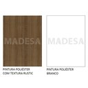 Ver mais imagens de Guarda-roupa Solteiro Madesa Denver 2 Portas de Correr com Pés - Rustic/branco
