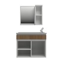 Ver imagem 4 de Conjunto para Banheiro Samba 55 Branco/Noce