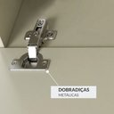 Ver imagem 6 de Rack Suspenso Uno p/ Tvs até 55 Polegadas 160cm 2 Portas Off White/Cedro - Olivar Móveis