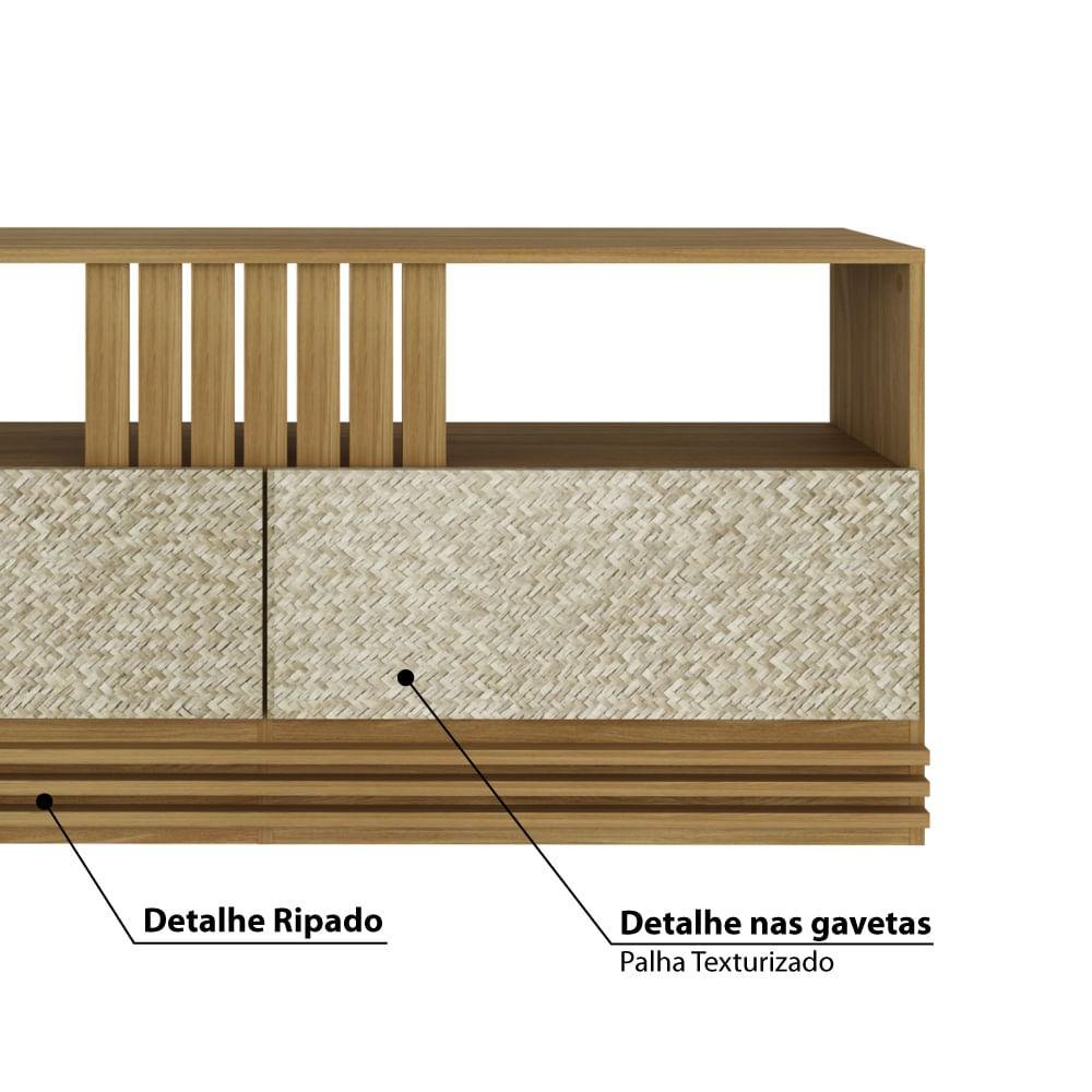 Rack para TV de até 42 - Natural/Palha - 4