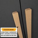 Ver imagem 6 de Guarda-Roupa Casal França 6 Portas com Espelho e Detalhe Ripado com 3 Gavetas Internas Cinza/Cinamomo/Grafite