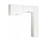 Conjunto com 3 Armários de Lavanderia Suspenso Multimóveis Cr30048 Branco - 2