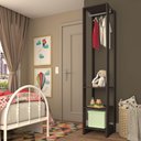 Ver imagem 2 de Closet com 1 Cabideiro e 2 Prateleiras Yes Nova Mobile Grafite Intenso