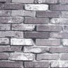 Papel de Parede Vinilico Lavavel Tijolo Cinza Degrade 3d 10m - 5