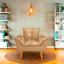 Ver imagem 2 de Poltrona Opala para Sala Confortável e Reforçada Suede