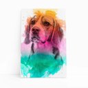 Ver imagem 1 de Quadro Beagle Cachorro Aquarela Tinta Canvas 20x30cm