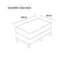 Ver imagem 2 de Colchão Natural Gel Articulado Marrom 25cm