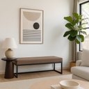 Ver imagem 2 de Puff Ted 100 Cm Base Linho Marrom/Preto