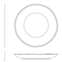 Ver imagem 2 de Jogo 6 Pratos Rasos Stoneware Exótica 26,5cm Porto Brasil Mesa Posta Branco Verde