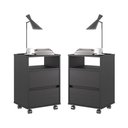 Ver imagem 1 de Conjunto de 2 Gaveteiros Flox Preto Onix