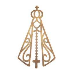 Imagem Nossa Senhora Aparecida Parede em Mdf:Dourado - 1