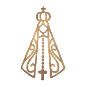 Imagem Nossa Senhora Aparecida Parede em Mdf:Dourado