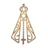 Imagem Nossa Senhora Aparecida Parede em Mdf:Dourado - 1