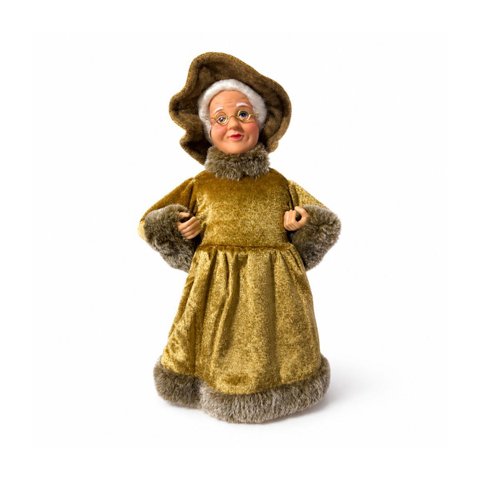 Mamãe Noel Dourada 30 cm - Grillo 65629-152