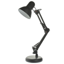 Ver imagem 1 de Luminária Mesa Abajur Articulável Metal Escritório Flex 2 em 1 Preta Bivolt