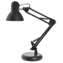 Ver imagem 3 de Luminária Mesa Abajur Articulável Metal Escritório Flex 2 em 1 Preta Bivolt