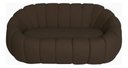 Ver imagem 4 de Namoradeira Concha Decorativa 190cm Sala Suede:marrom/liso