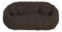 Ver imagem 2 de Namoradeira Concha Decorativa 190cm Sala Suede:marrom/liso