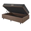 Ver mais imagens de Base Box Baú 88x188 Linho com Colchão Dual Firm Espuma Ecoflex